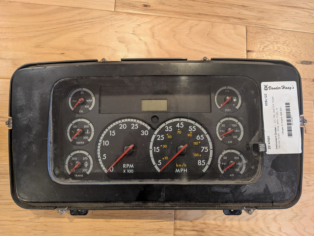 Sterling ACTERRA Speedometer Instrument Cluster