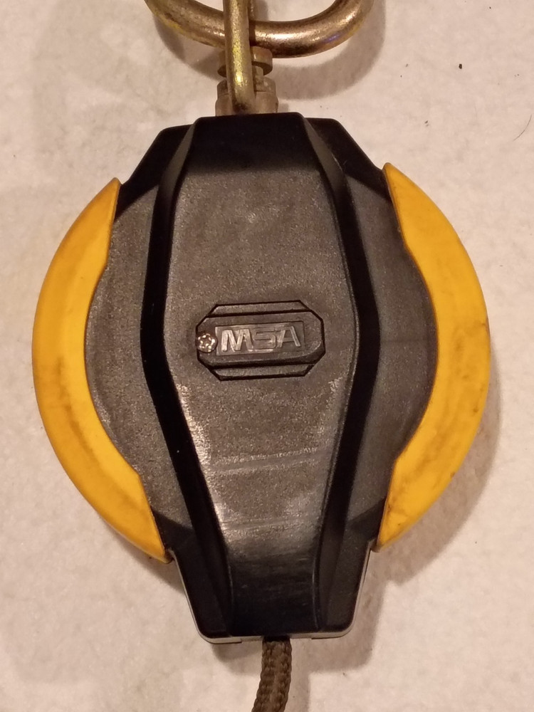 MSA WORKMAN WEB PFL 10ft Personal Fall Limiter Model #10093357 Used