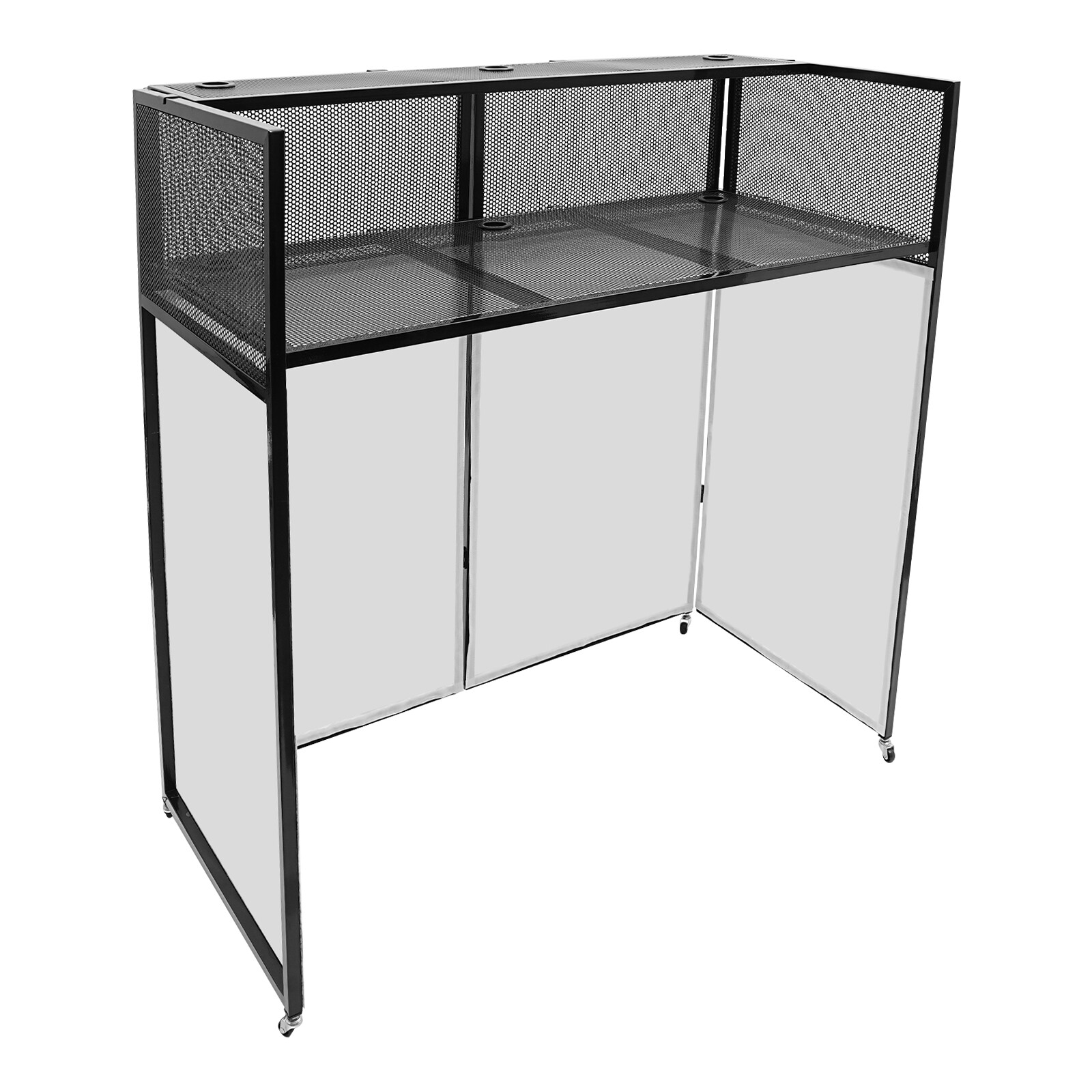 DJ Display Stand, DJ Event Booth Facade, Portable DJ Facade Booth Table, DJ Cont