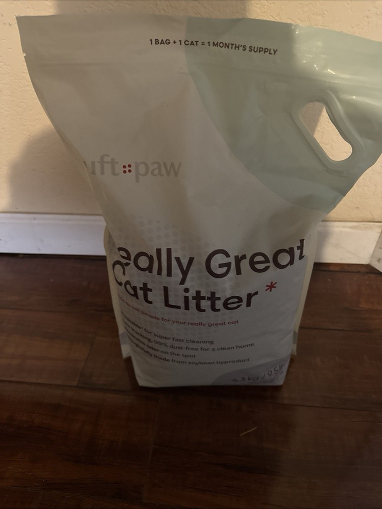 Really Great Cat Litter, Low Tracking Tofu Cat Litter, Clumping, Flushable