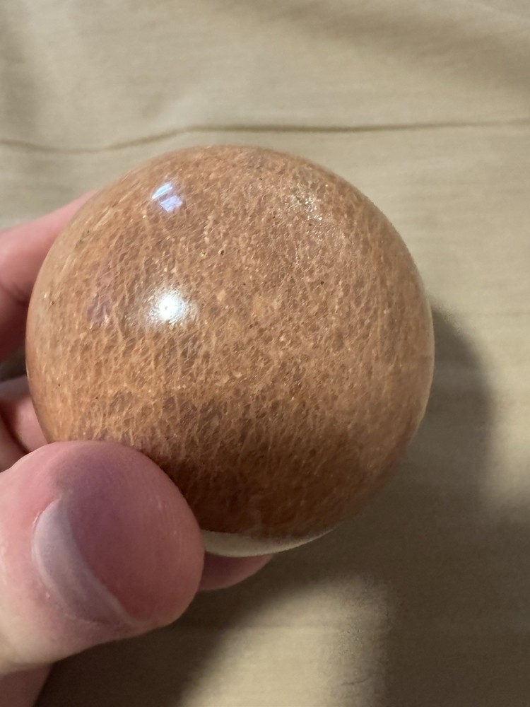 Peach Moonstone crystal sphere
