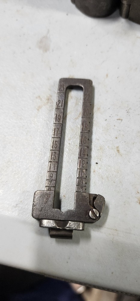Original Japanese Type 38 Arisaka Rear Sight Leaf