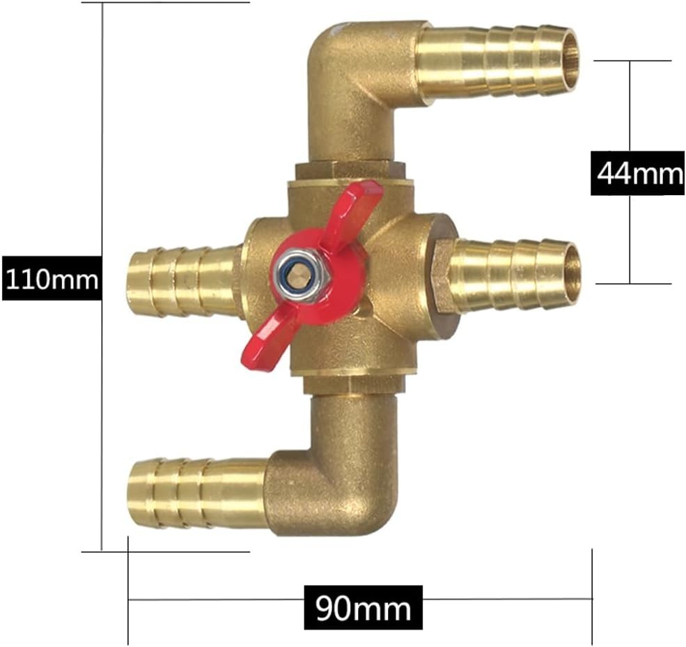 All Solid Brass Body Automobile Integrated 4-Way Heating Water Manual Control...