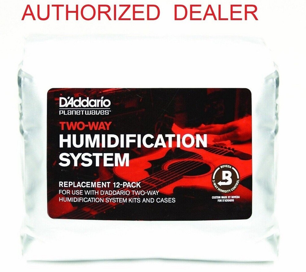 12 Pack Humidipak Maintain Replacement Packets D'Addario Planet Waves