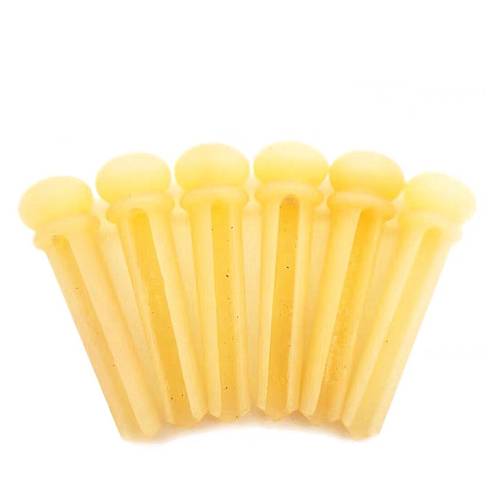 60x Guitar Pin String Peg Unbleached Bone Bridge Abalone shell Luthier H01