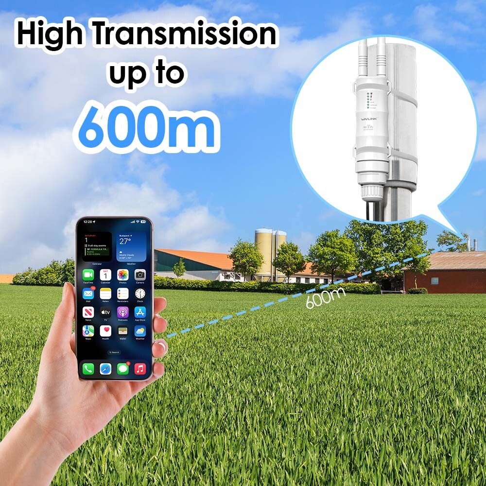 2PCS 600MBPS OUTDOOR WIFI EXTENDER ROUTER WIFI WIRELESS ACCESS POINT LONG RANGE