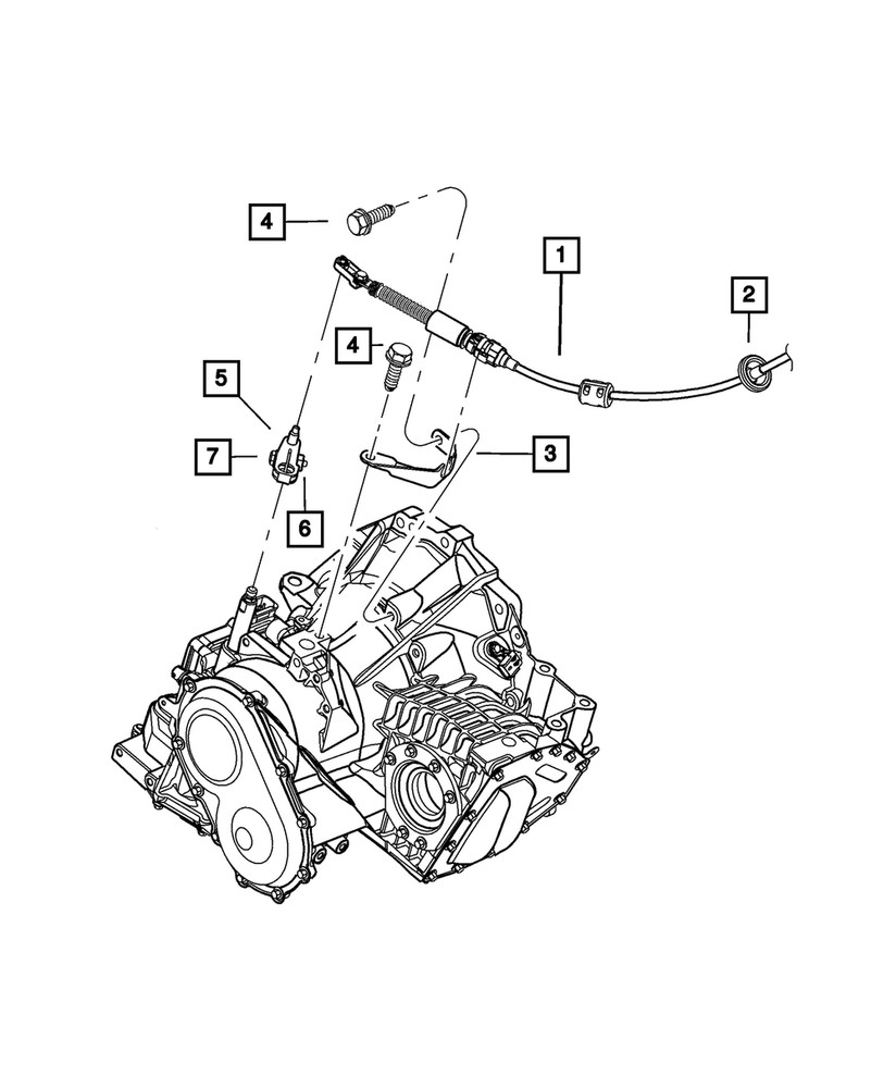 Genuine Mopar Gearshift Control Lever Nut Mounting 6511861AA