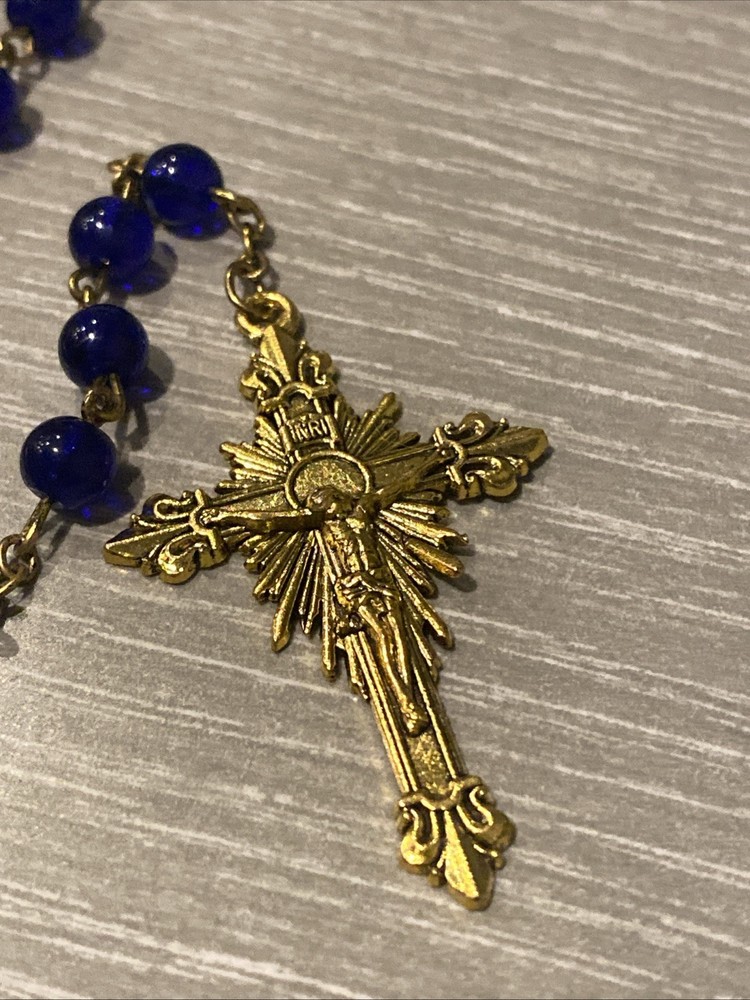 Saint Michael Blessed Catholic Rosary Necklace