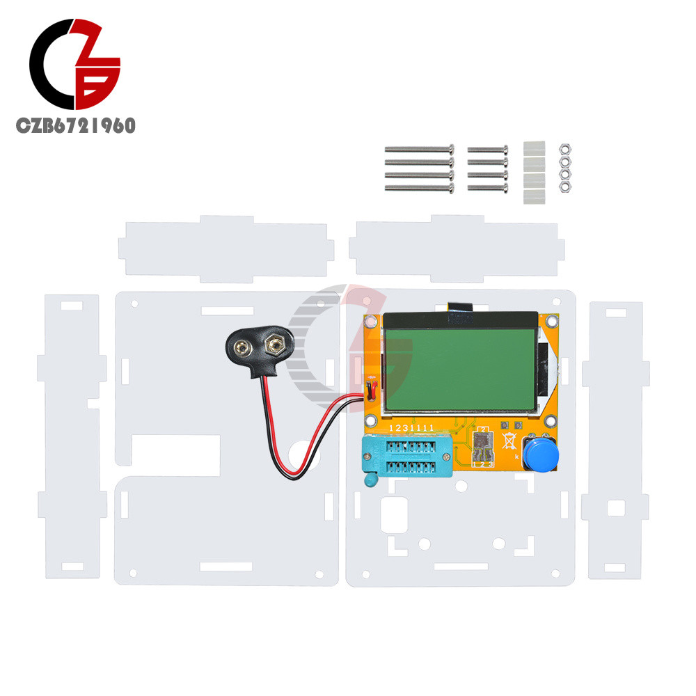 Clear Acrylic Case Shell Housing DIY for LCR-T4 Transistor Tester Capacitance