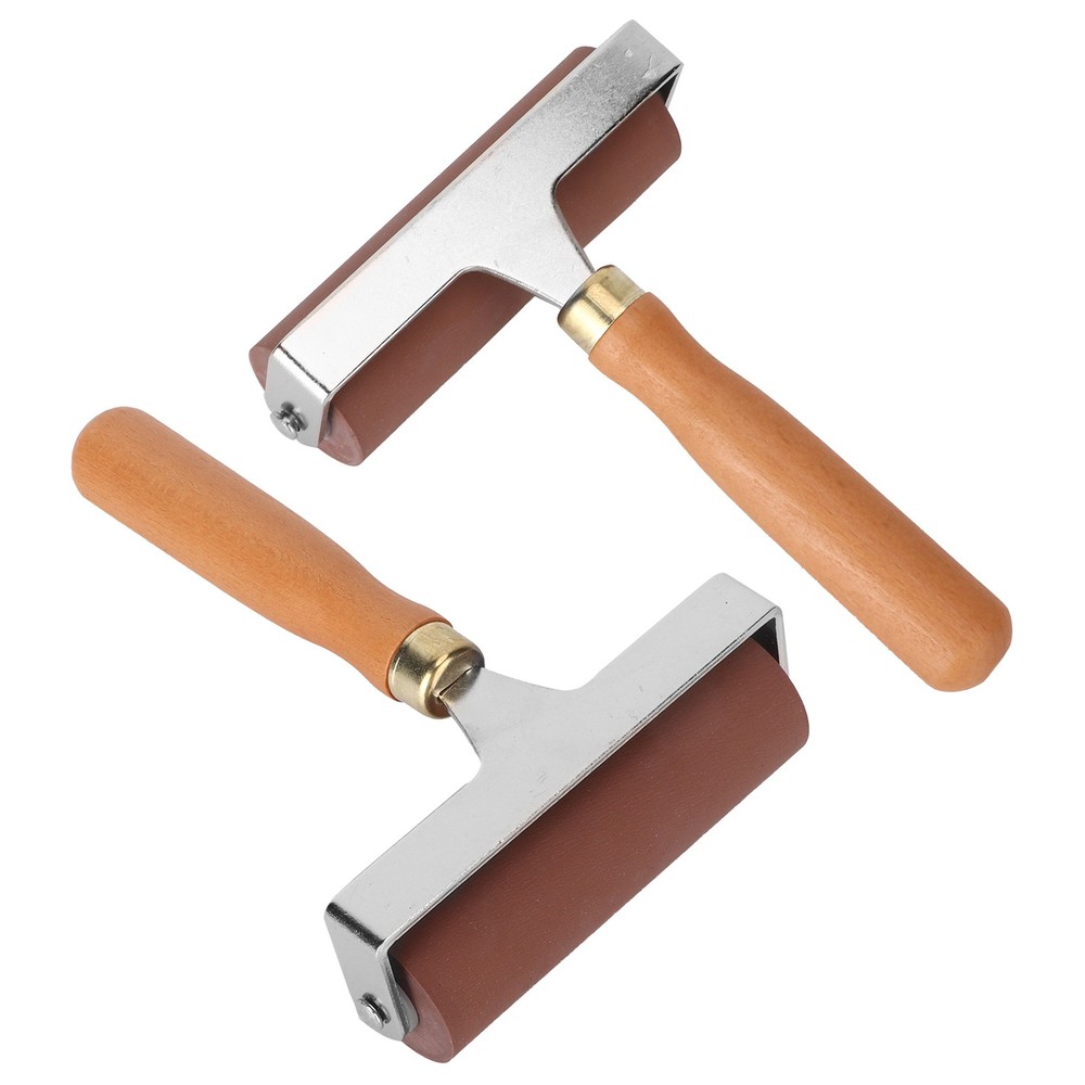 3pcs Soft Rubber Brayer Rollers For Printmaking Stamp Tools Scrapbook Excellent