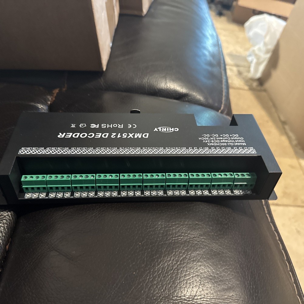 AMKI DMX 512 LED Decoder Controller for RGB Tape Strip Light Dimmer Driver