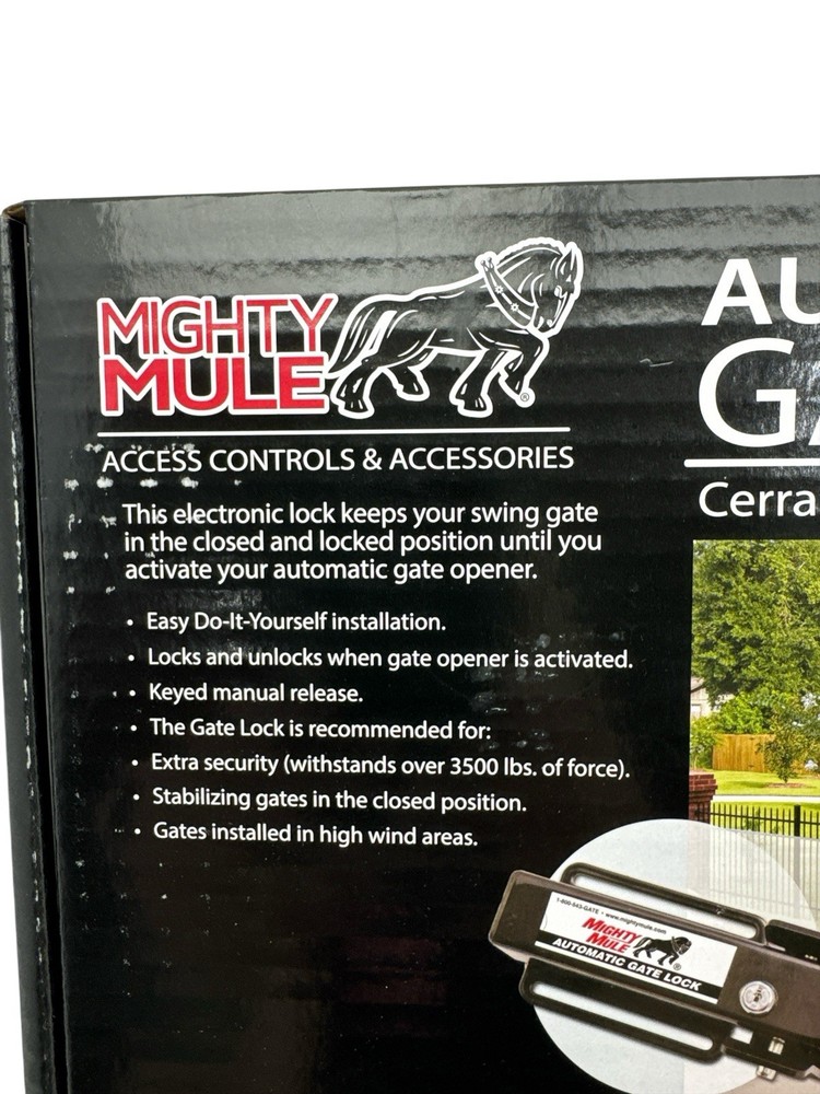 Mighty Mule Automatic Gate Lock FM143 New