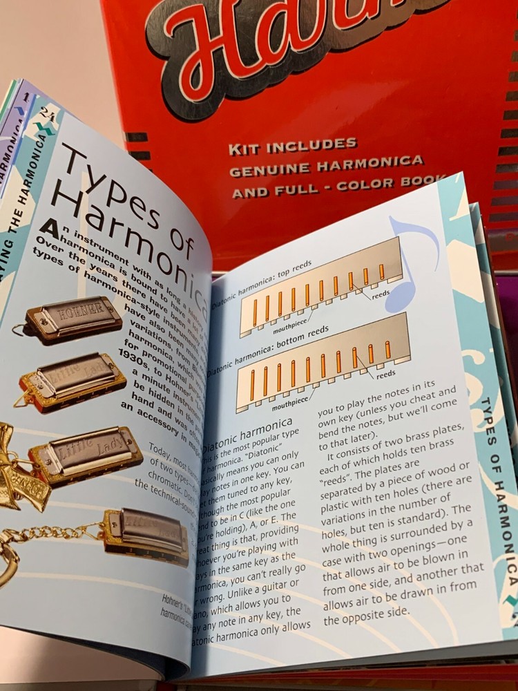 Playing the Harmonica Kit Includes Genuine Harmonica & Full Color Bk Dave Oliver
