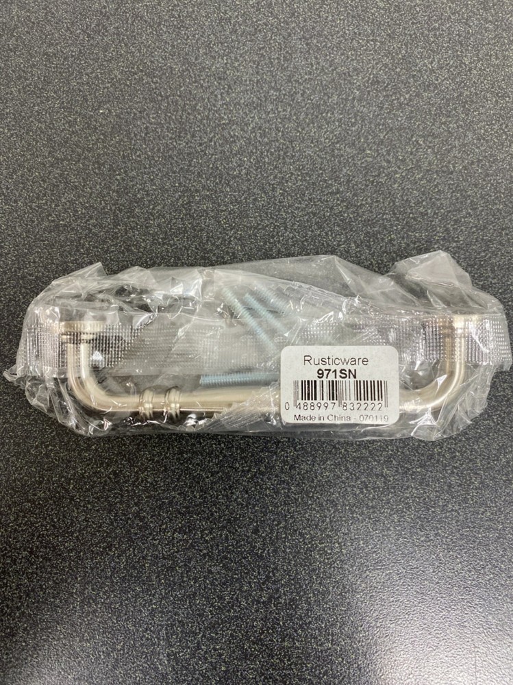 Rusticware 971SN-10PACK 4" Double Knuckle Cabinet Pull 10 Pack Satin Nickel