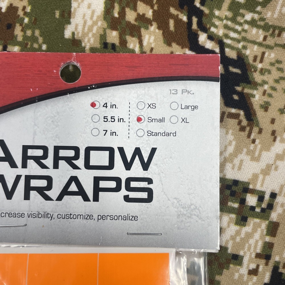 Bohning Arrow Wraps Neon Orange 4 Inch Small 13 Pack