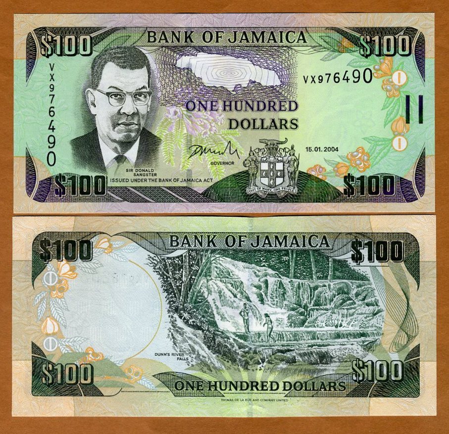 Jamaica, $100, 2004, P-80 (80d), UNC