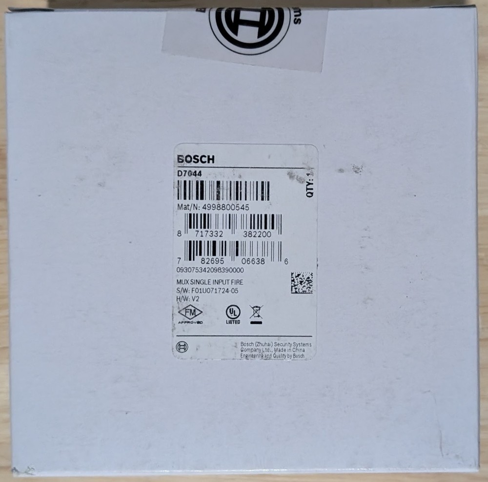 Bosch D7044 Mux Single Input - SAME DAY SHIPPING