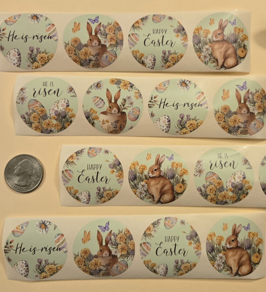 16 Easter Stickers/Religious Easter Stickers/Christian Easter Stickers/Easter