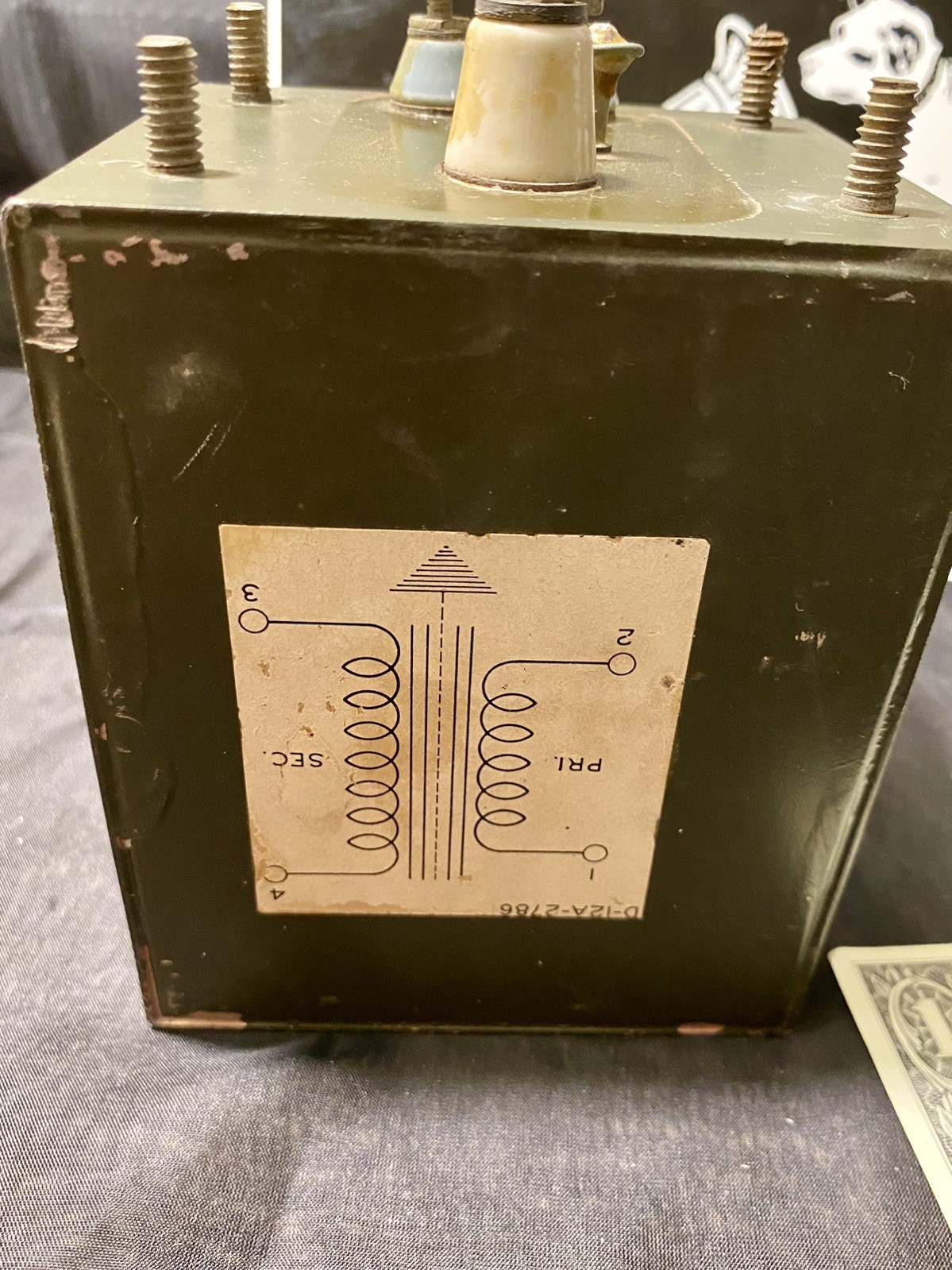 Original antique audiophile transformer made in USA #0137