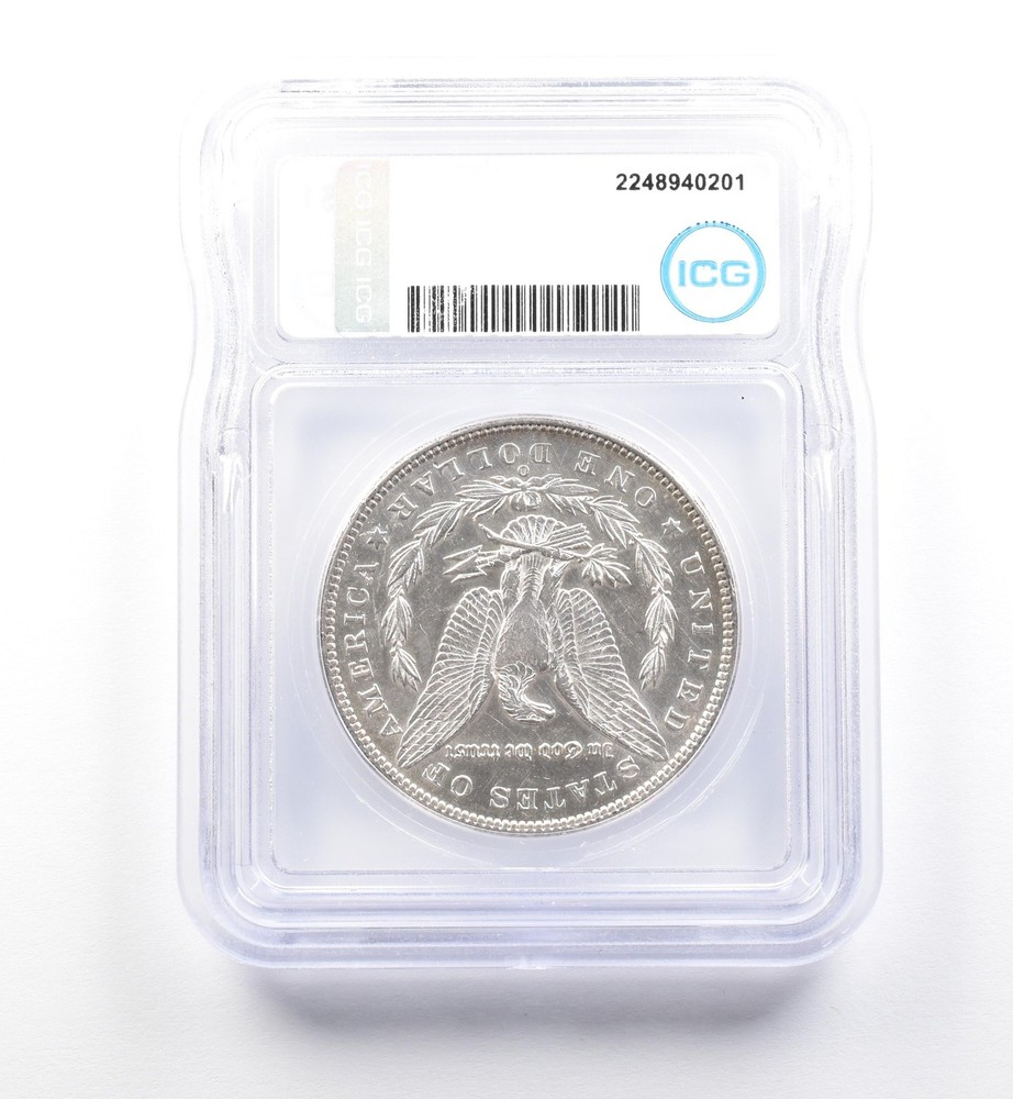 1896-O Morgan Silver Dollar Authentic ICG *9668