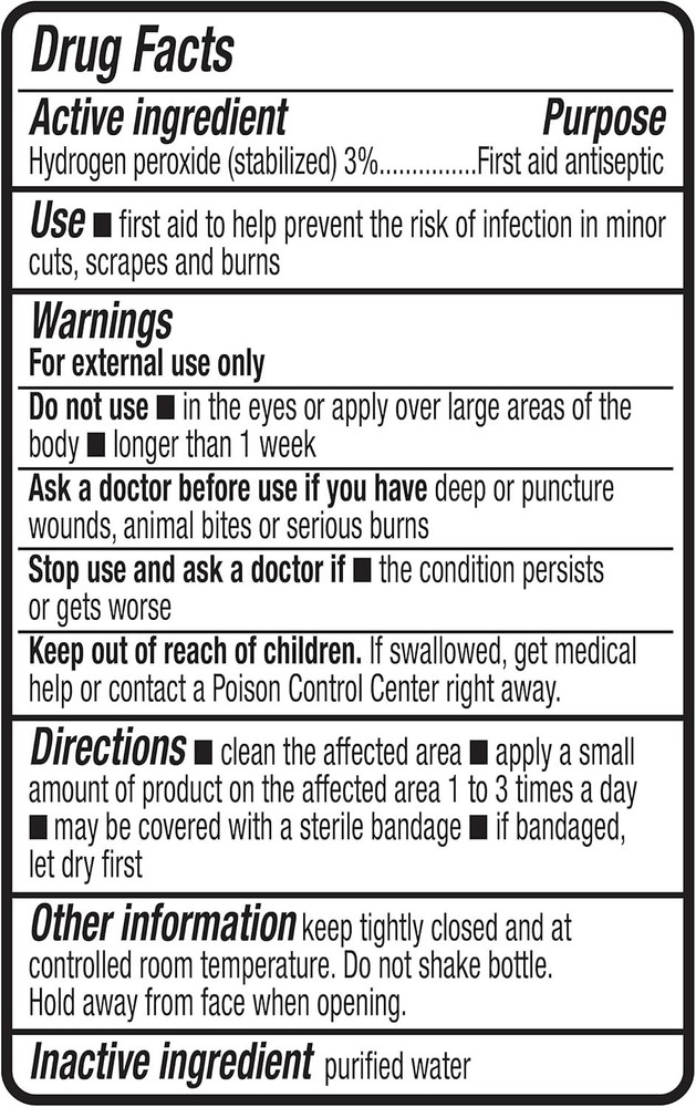 Amazon Basics Hydrogen Peroxide Topical Solution USP, First Aid Antiseptic for C