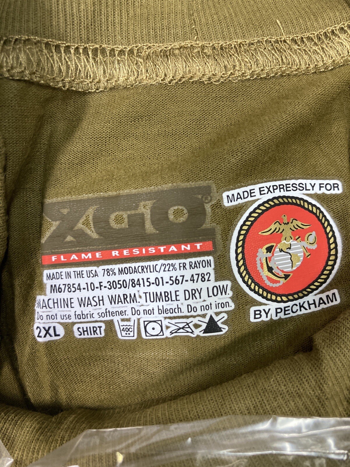 USMC XGO FROG Peckham Military Flame Resistant SILK Layer Shirt SM MED LARGE NEW