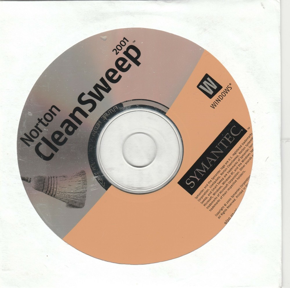 Norton CleanSweep 2001 for Windows ~ CD-ROM