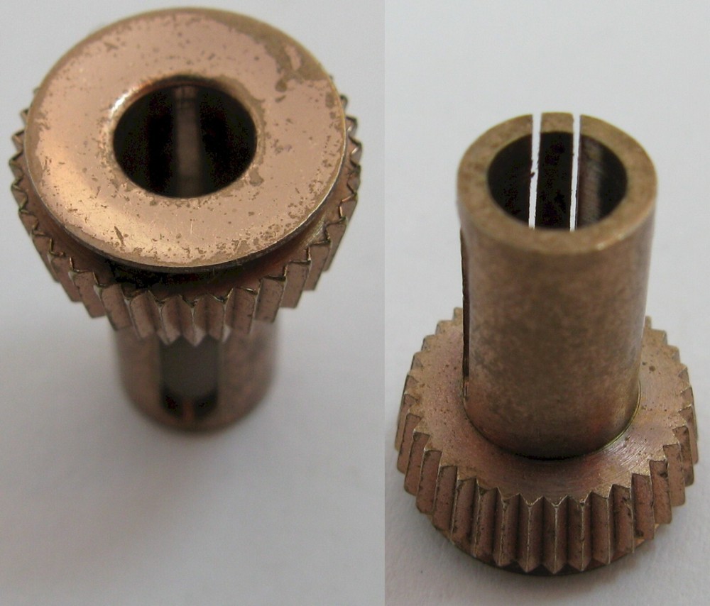 LeCoultre caliber 206 clock button / winder copper plated x1