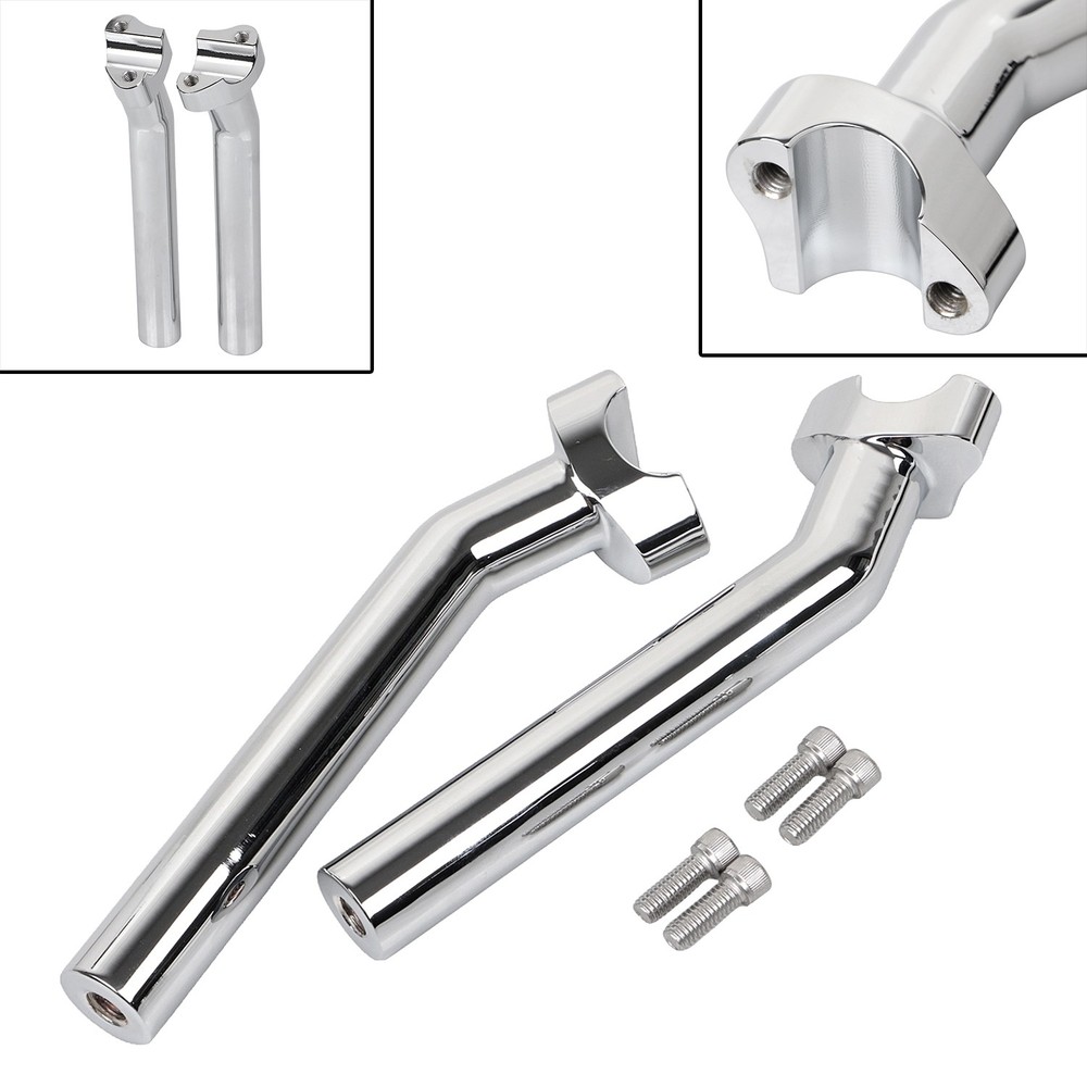 8-1/2" Chrome Pullback Handlebar Riser For Harley 1" Bar Softail Sportster 1000