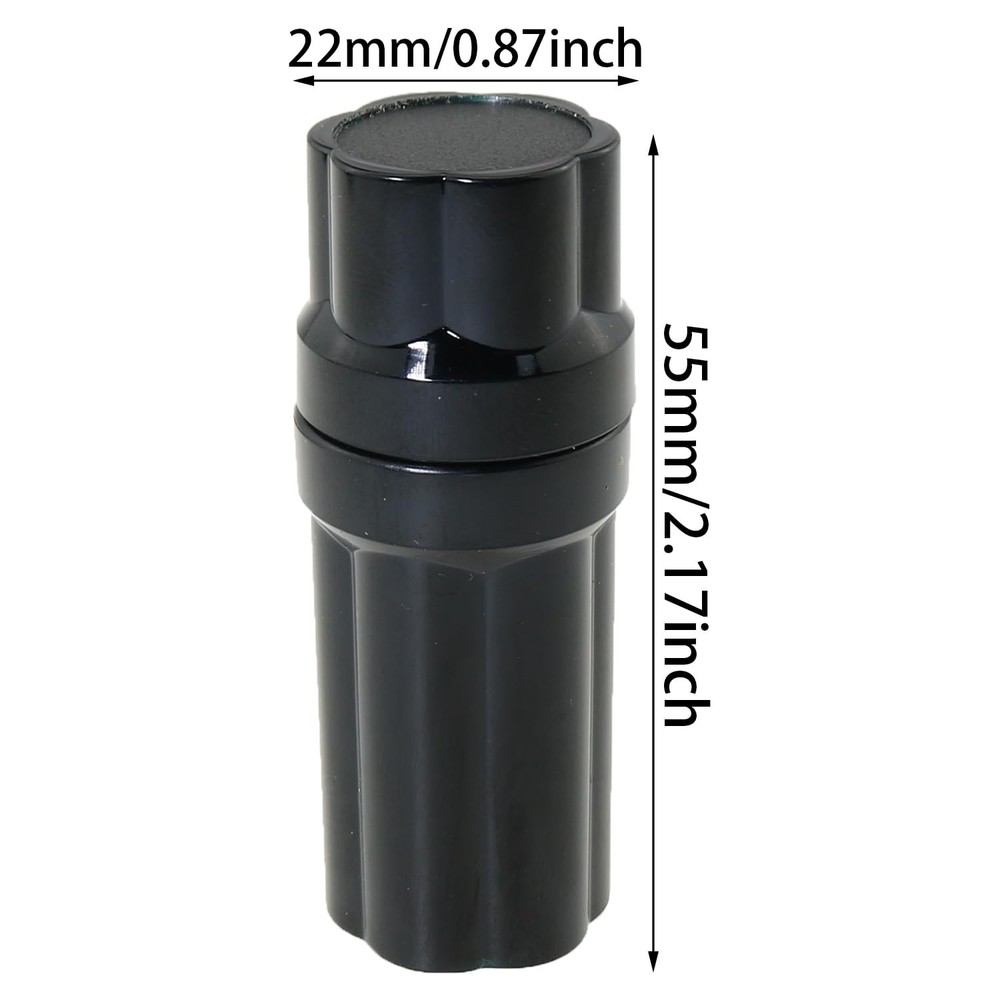 2 Sets Plastic Billiard Cue Joint Protector Black Billiard Cue Protector Used...