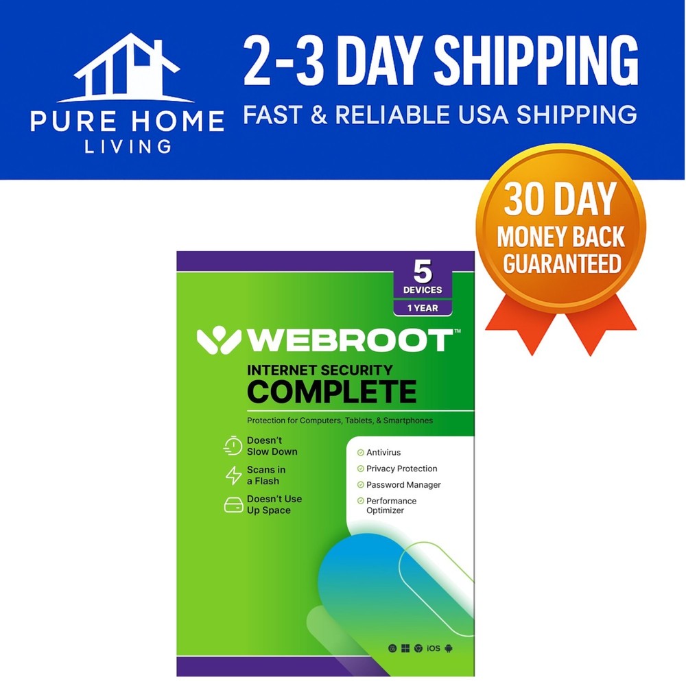 Internet Security Complete 2025: 5 Devices Antivirus & Cloud Backup Solution