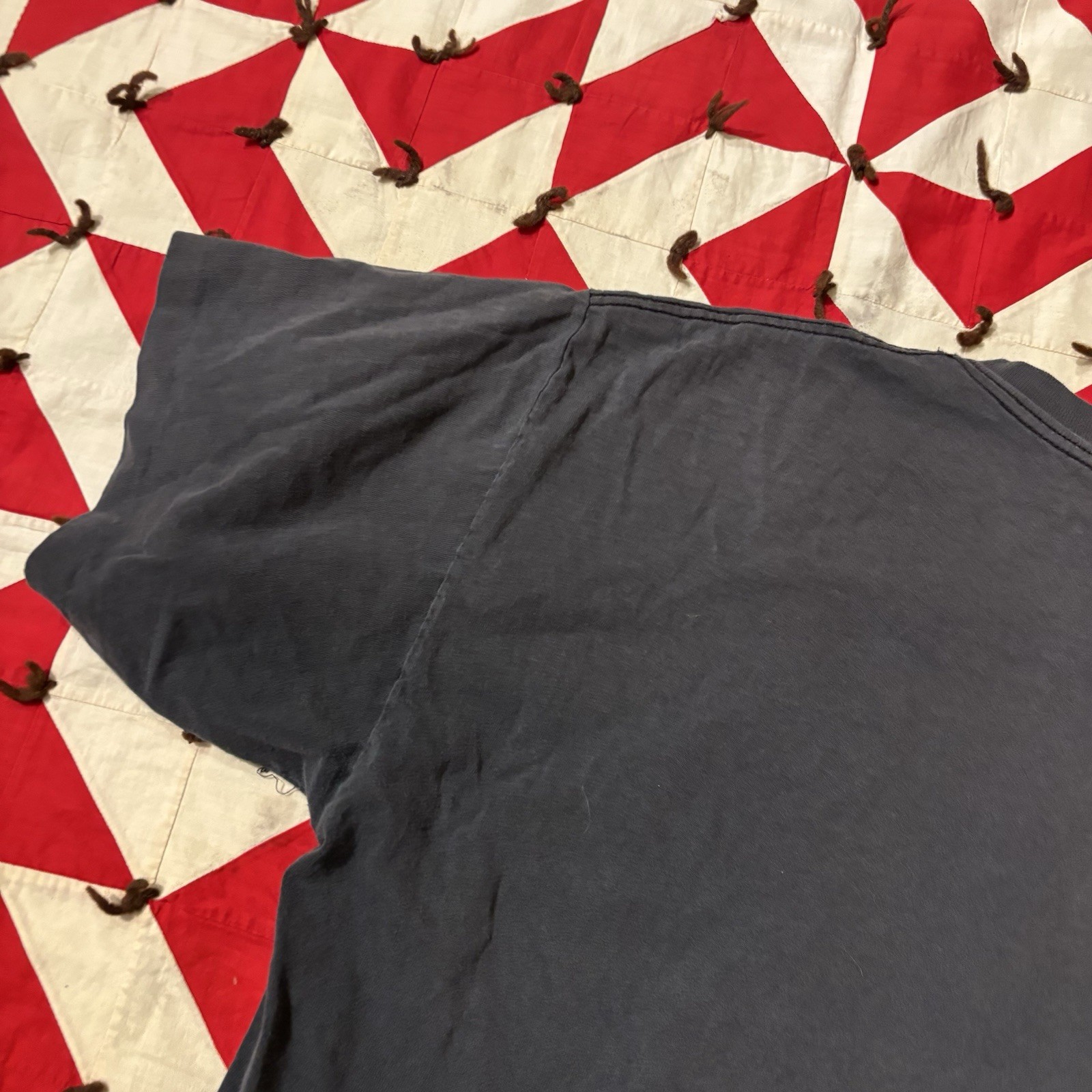 Vintage Murina Blank Black T Shirt Mens XL Distressed As Is Holes