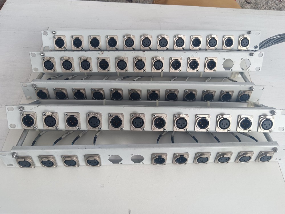 1H rack mauntable XLR patch Neutrik