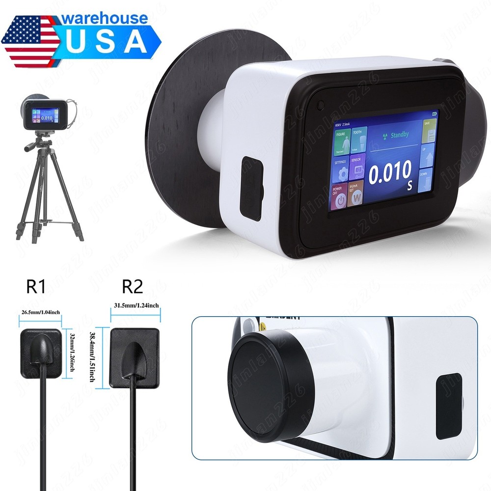 Portable Dental X Mobile Ray Digital Machine High Frequency w/ Shield /Sensor