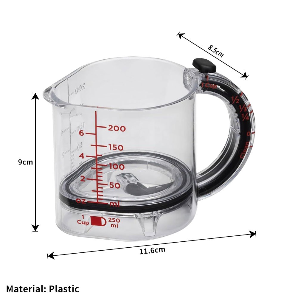 4-in-1 Adjustable Measuring Cup Push Up Multi-Functional Measuring Cube Cups