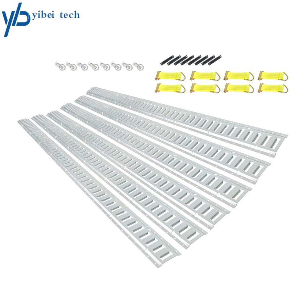 30 Pack 8' E Track Tie Down Rail Kit Horizontal Galvanized Durable For Trucks