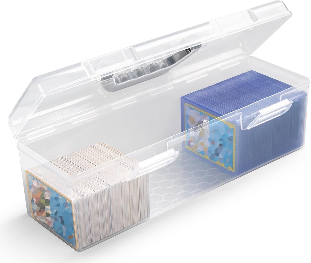 Versatile Trading Card Storage Container – Built-in Handle for Easy Transport