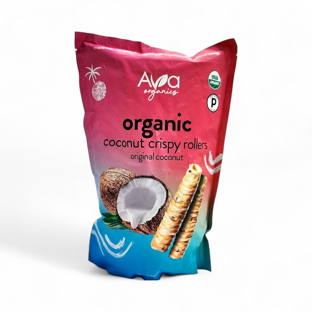 Ava Organics Original Coconut Crispy Rollers, 14.1 oz