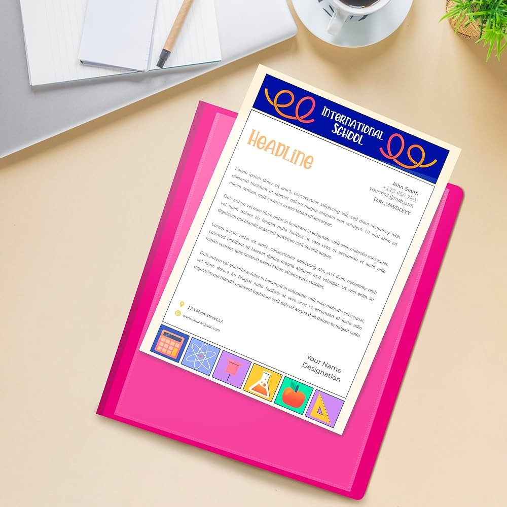 10 Poet Folder - Double-Sided Multi Poet Folder - Letter Size