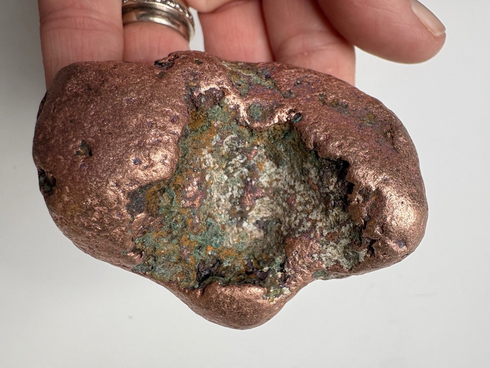 Pure Solid Native Michigan Float Copper Mineral Display Specimen Upper Peninsula