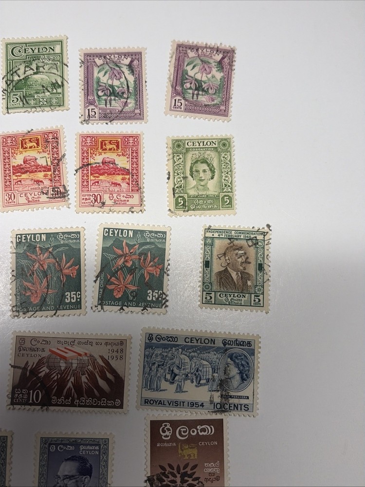 Ceylon Stamp group Used Hinged (Lot 62a File 27)