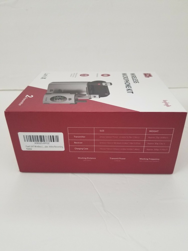 PIXEL Lark X UHF Wireless Microphone Kit Lavalier Microphone