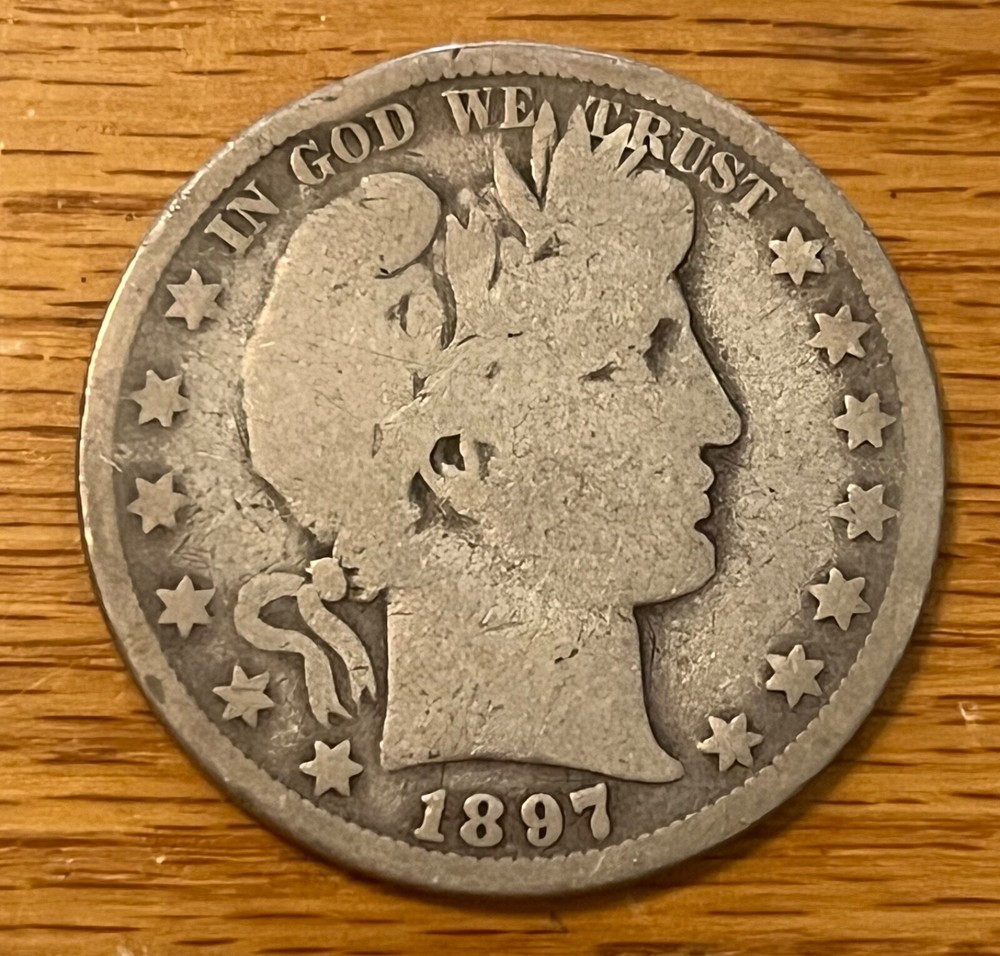 1897-o Barber Half  Dollar   ,  good