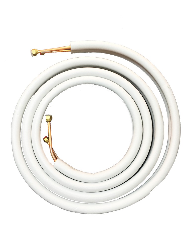 Mini Split 1/4 & 5/8 Insulated Copper, 14/4 Electrical Wire Set - 25ft