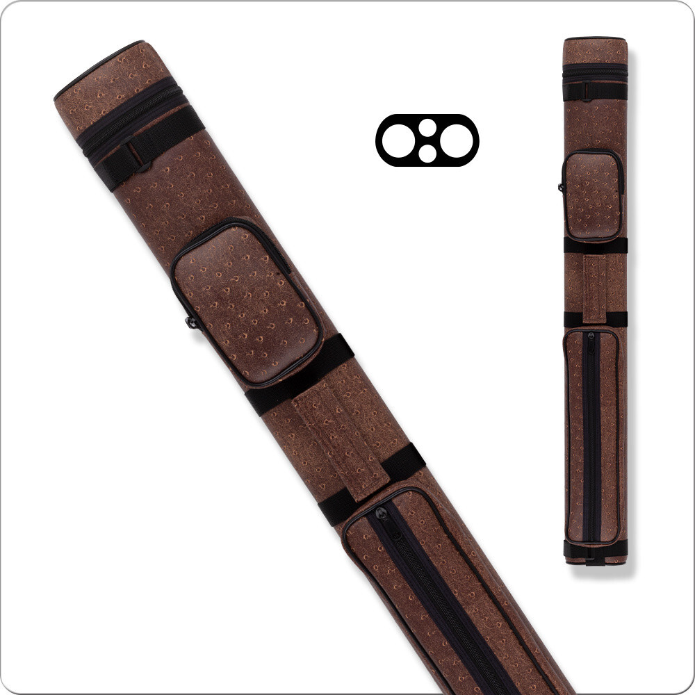 Action AC22 2x2 Hard Pool Cue Case - Brown