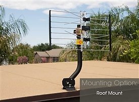 Channel Master CM-3090 Telescoping Universal Antenna Mast Pole Adjustable Roo...