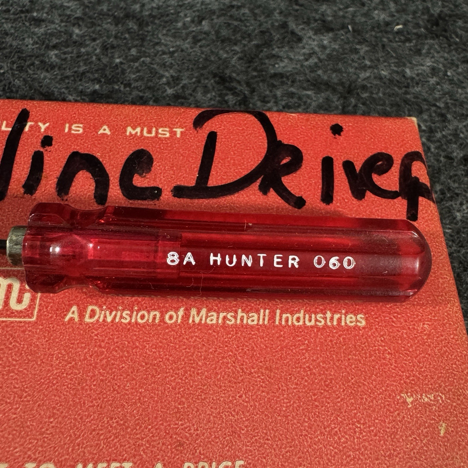 1 NOS Hunter Tools Bristol Spline Driver S .060 8A 6 Flute Screwdriver No Box