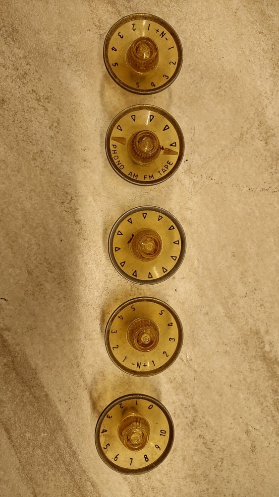 Vintage RCA SHC-3 Knobs - Set of 5