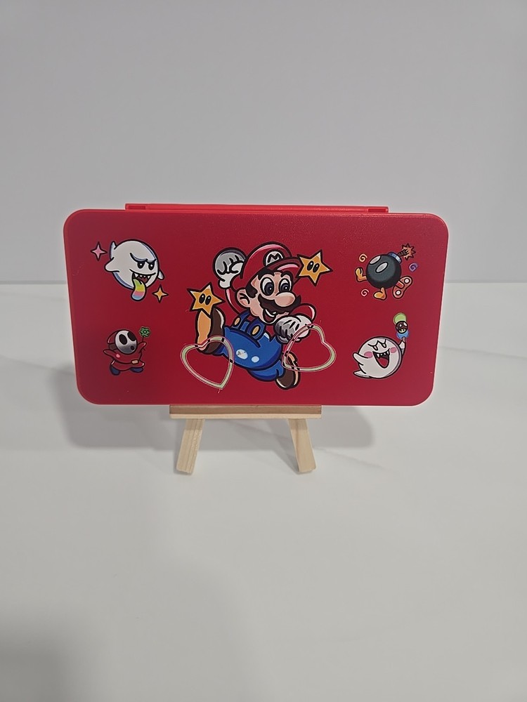 24 Storage Game Card Box for Nintendo Switch/Switch Lite Red Mario Folding Case