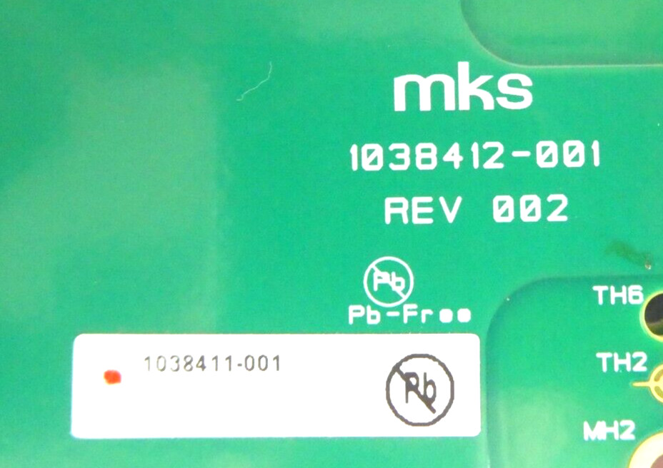 MKS Instruments 1038412-001 PCB Assembly 1038411-001 Optima RPG Working Surplus